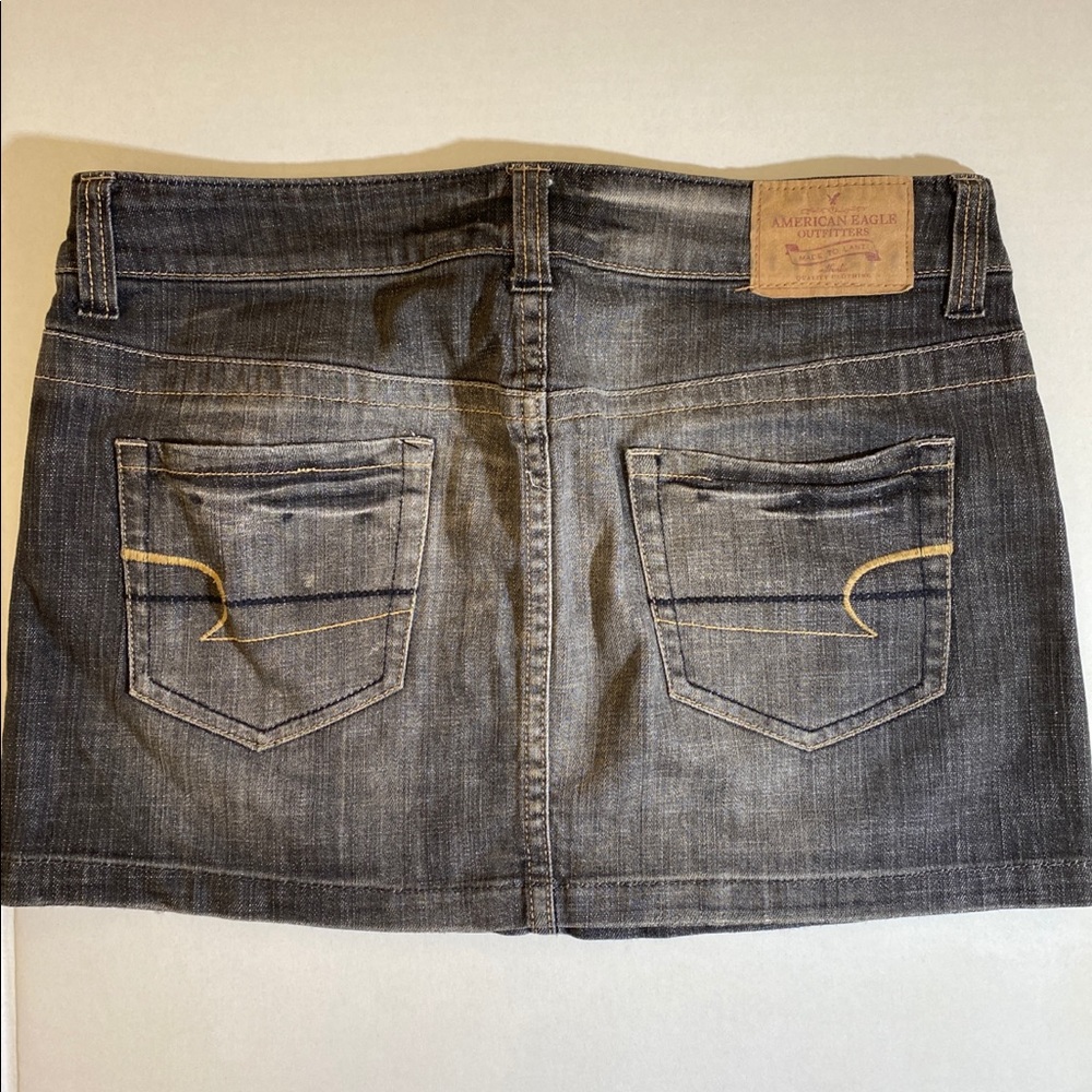 AE Jean Black/Grey Skirt - Picture 2 of 3